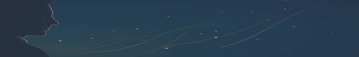 Abstrakte Datenvisualisierung, die die Beratungsarbeit von Covytra repräsentiert